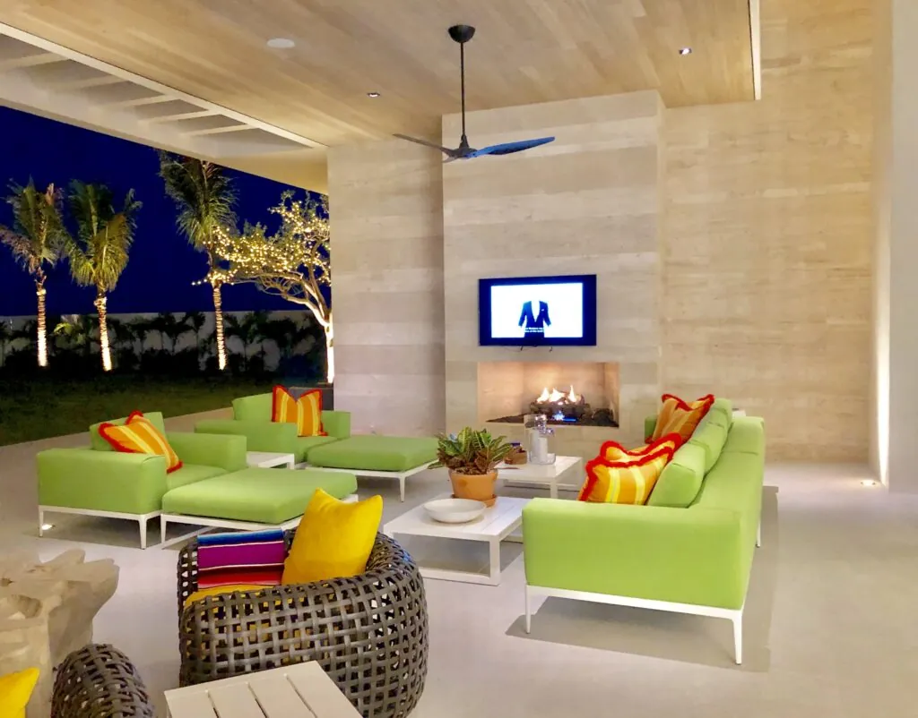 photo of outdoor living room