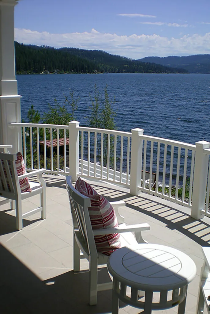 Photo of balcony with lake view