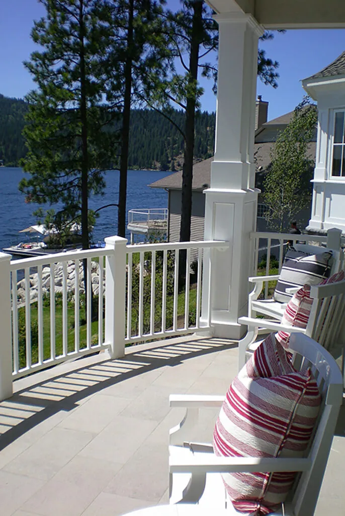 Photo of balcony with lake view